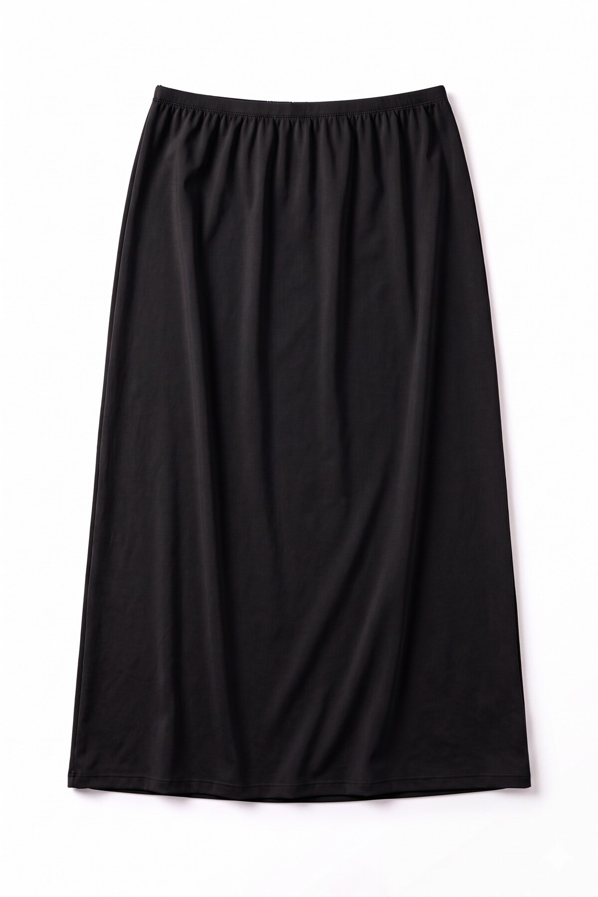 Öts Kadın Polyester Jüpon Uzun Astar İnce Bel Lastikli Özel Tasarım (4675) görsel 2