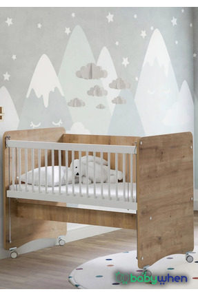 Babywhen Tekerlekli Anne Yanı Kademeli Bebek Beşiği - Bebek Yatağı - Park Yat...