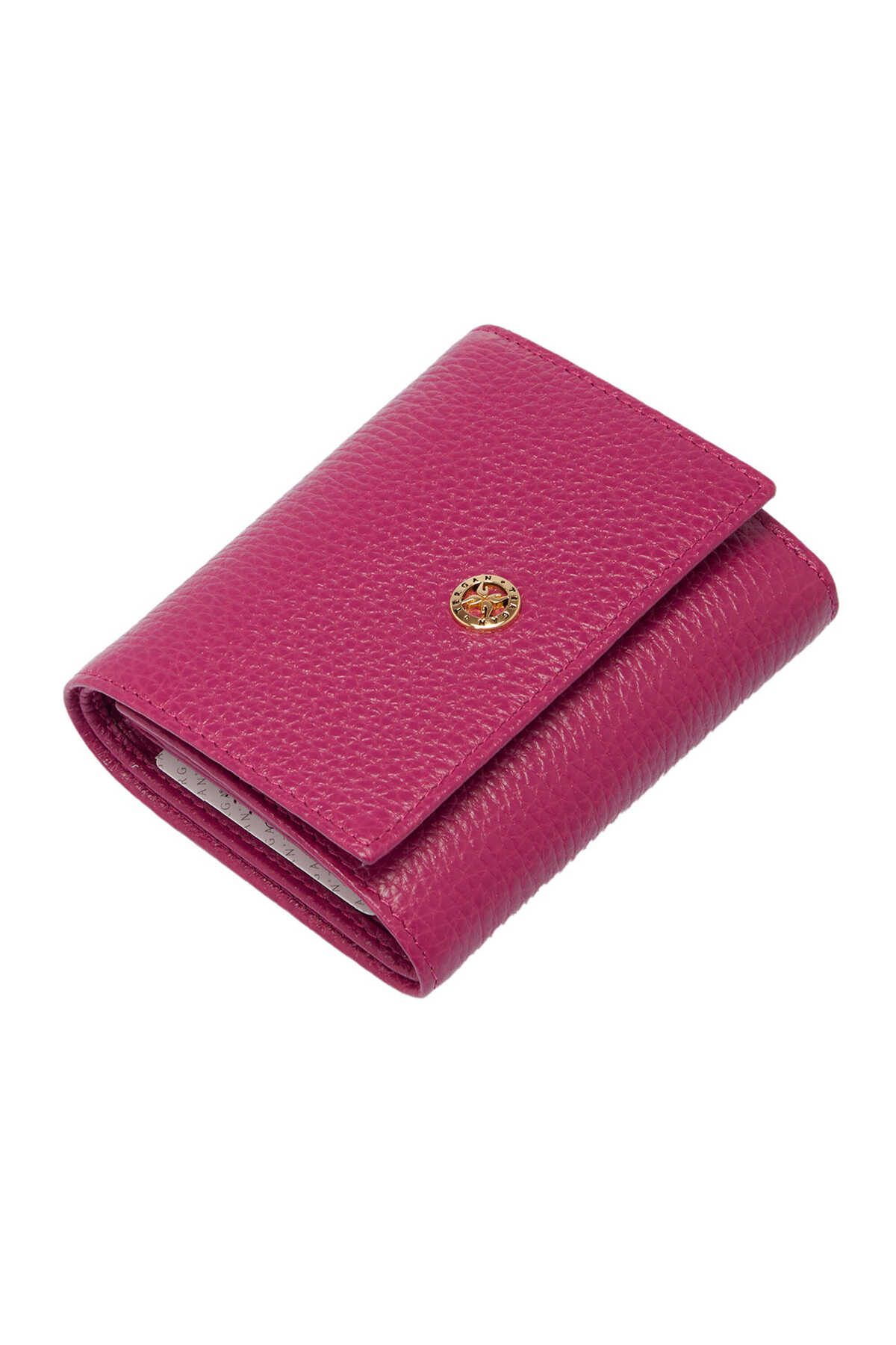 Fuchsia Genuine Leather Women's Wallet-S1CB00005633-C42
