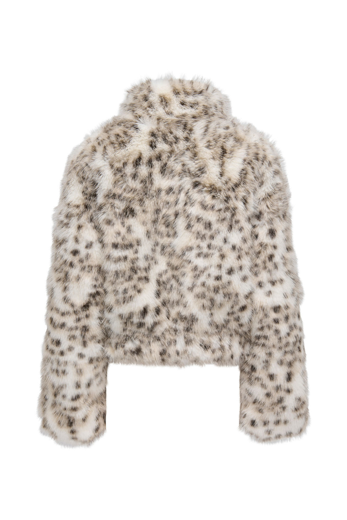 ONLY Ekru Kadın Desenli Mont ONLJANIS LIFE FAUX FUR LEO JACKET C