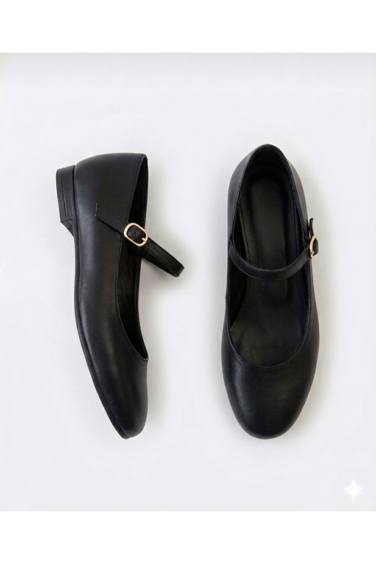 MAYA SHOES Kadın Babet Rahat Orta Pedik Günlük Şık Babet görsel 3