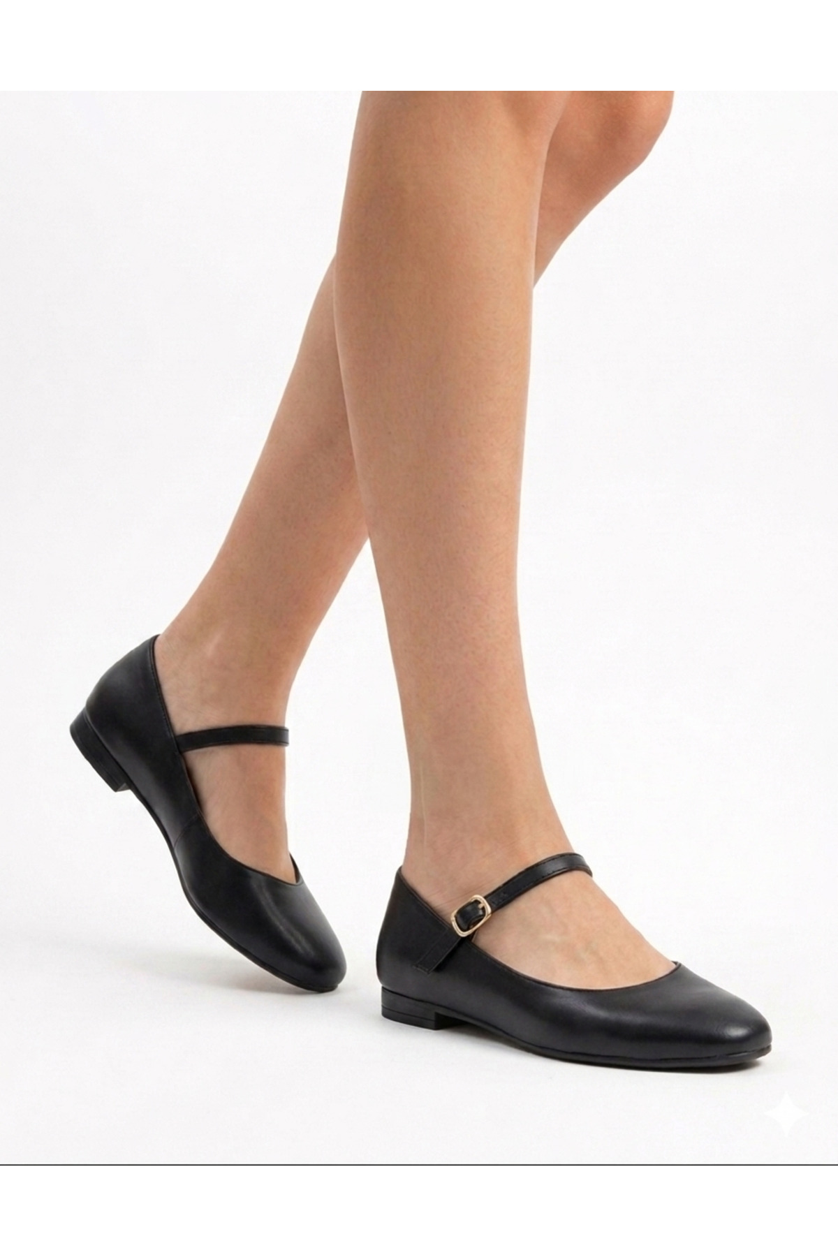 MAYA SHOES Kadın Babet Rahat Orta Pedik Günlük Şık Babet görsel 4
