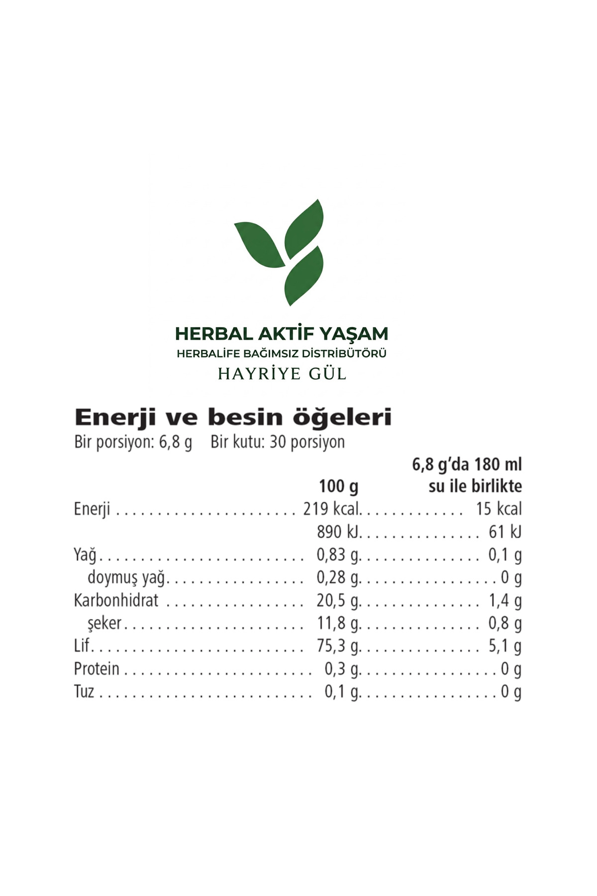 Herbalife Multi-Fiber 3'Lü Set Elma Aromalı Lifli İçecek Tozu (204