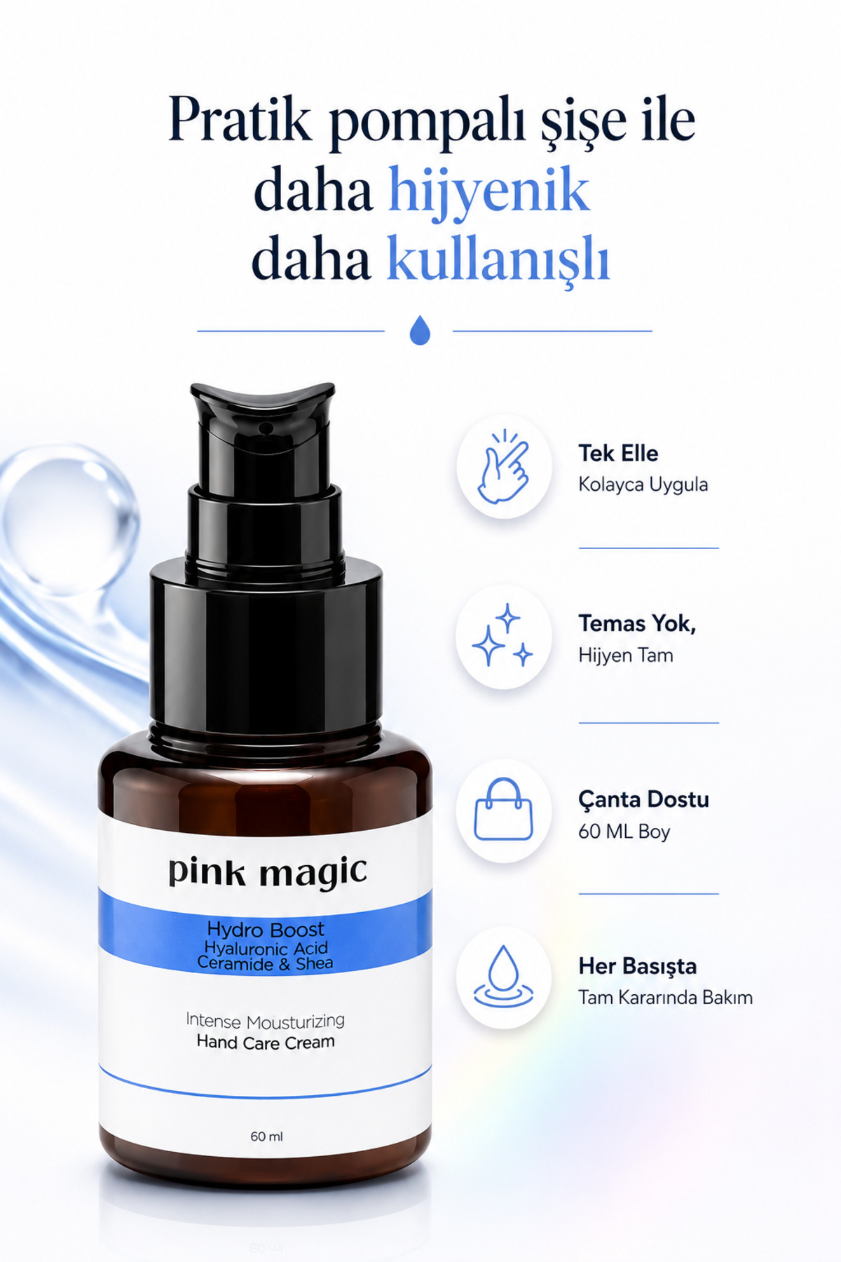 Yoğun Nemlendirici El Bakım Kremi - Hyaluronik Asit, Ceramide, Shea — تصویر 4 از 9