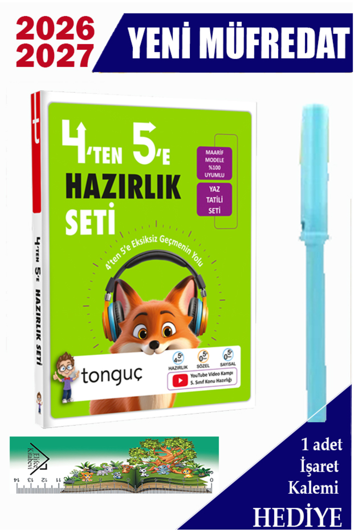 Tonguç Yayınları Tonguç 4'ten 5'e Hazırlık Seti 2027 + Hediyeli