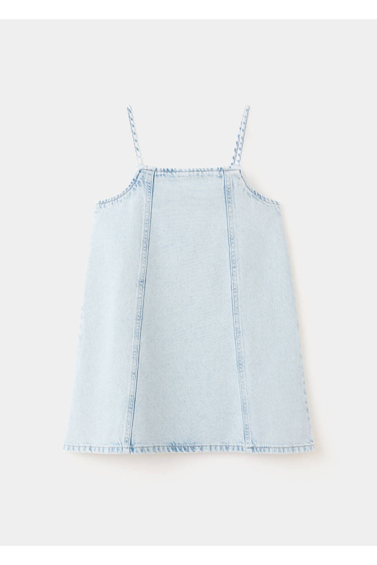 MANGO Kids Kısa denim elbise