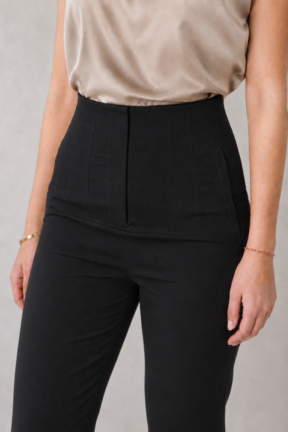 FlexiFit  Kadın Yüksek Bel Pensli Zra Pantolon – Business & Ofis Kombin - Görsel 2