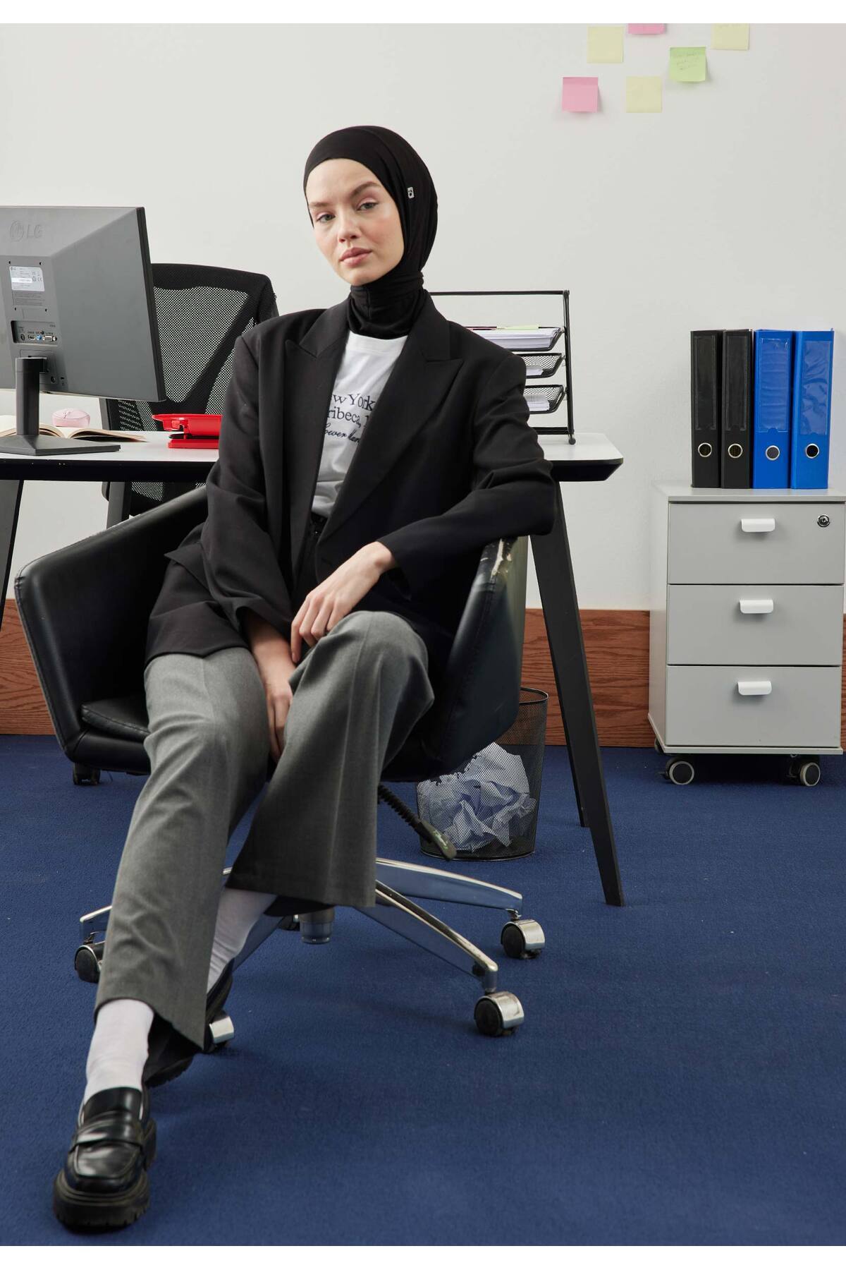 Freshscarfs Athletic Hijab Siyah görsel 4