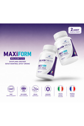 Colastin MaxiForm Kolajen 1-2-3 Zayıflama Desteği İştah Kontrol Diyet Ürünü X...