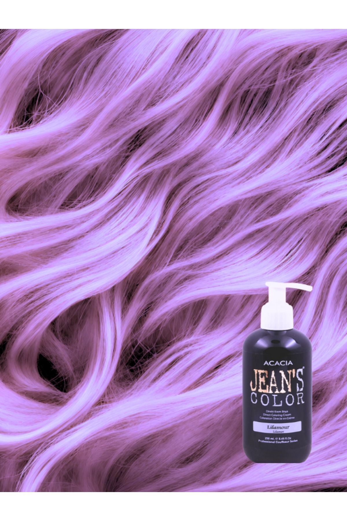 Amonyaksız Renkli Saç Boyası Lilamor 250ml. Kokusuz Su Bazlı Lilamour Hair Dye — بنفش 22222 — تصویر 3 از 6