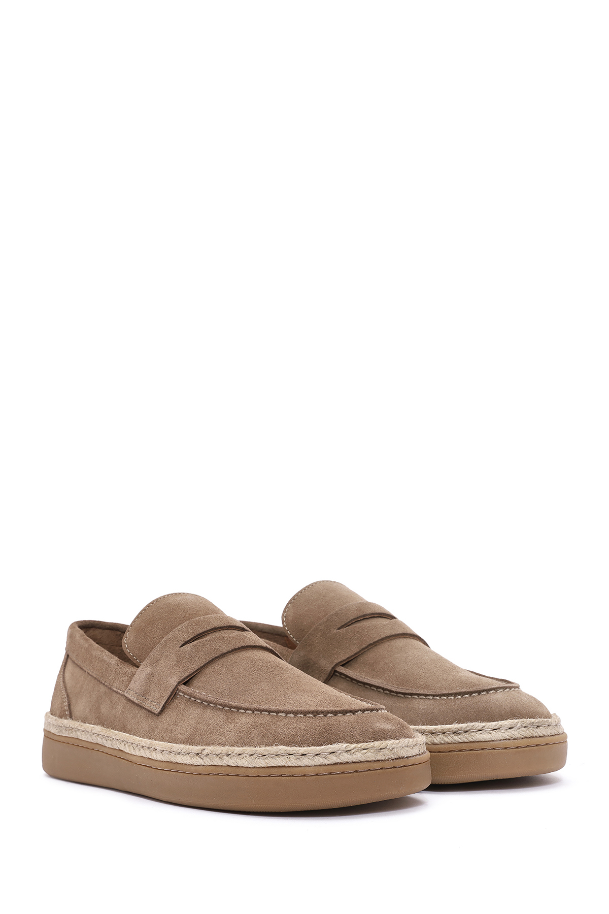 Derimod Erkek Vizon Süet Deri Loafer 26SFD631810 görsel 2