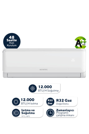 KUMTEL Sugi KMSAC-12 12.000 Btu A++ Inverter Duvar Tipi Split Klima (Montaj D...