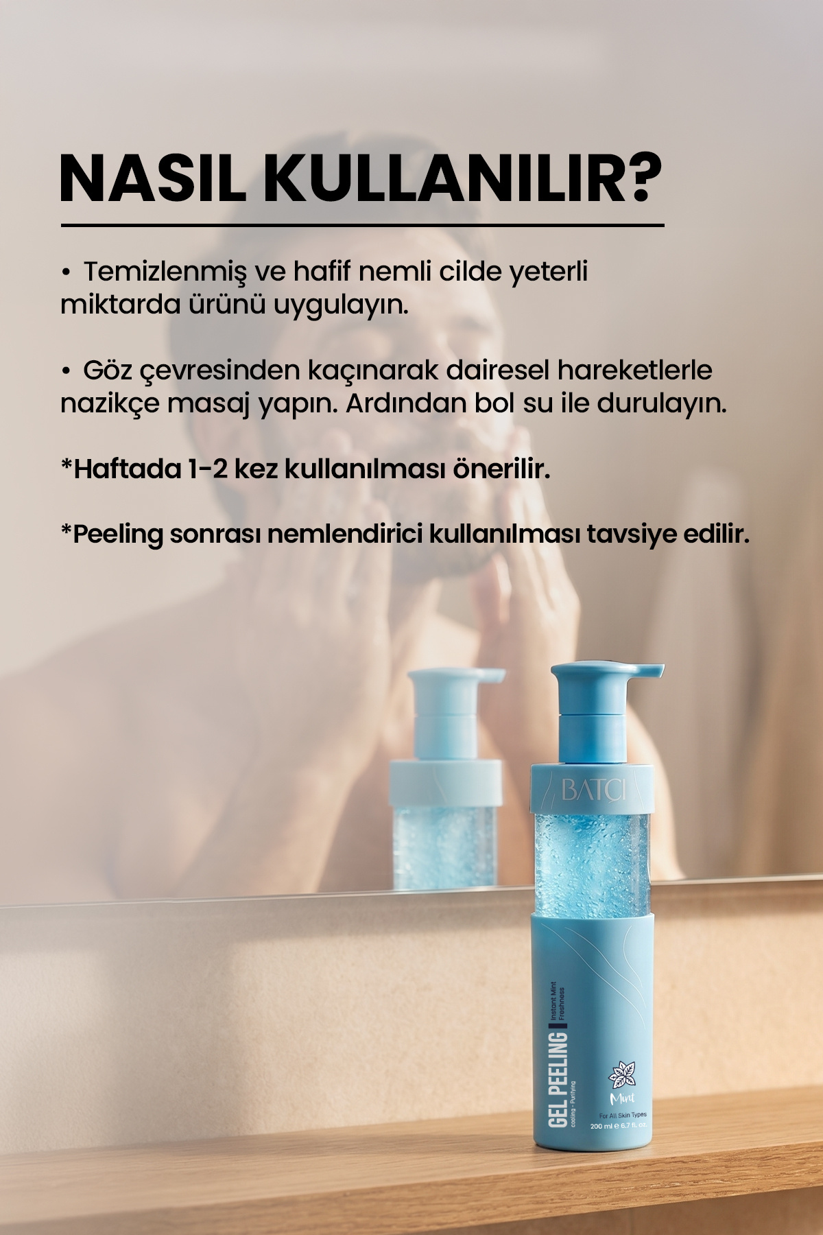 Mint Jel Peeling – Nazik Arındırıcı, Serinletici, Ölü Deri Temizleyici — 8684808759562 — تصویر 4 از 4