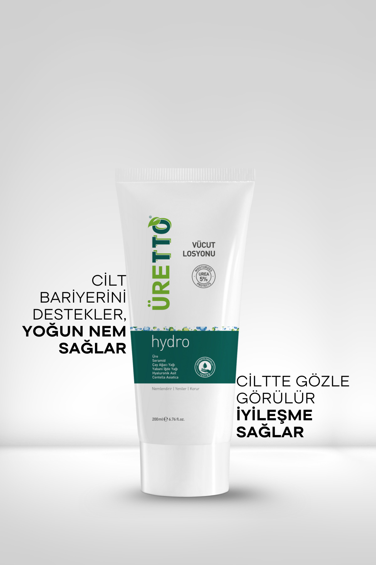 Vücut Losyonu Yoğun Nemlendirici 200 ml Üreli Üretto Hydro Günlük Vücut Bakımı — 8680145085326 — تصویر 4 از 6