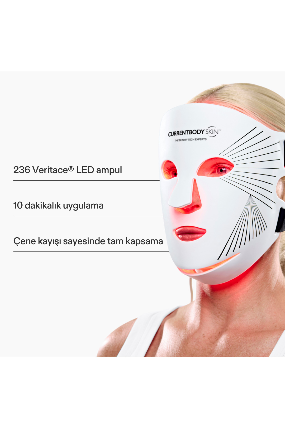 Yaşlanma Karşıtı LED Red Light Yüz Maskesi Cilt Bakım Cihazı Seri 2 — CBD LEDMASK-S2 — تصویر 4 از 8