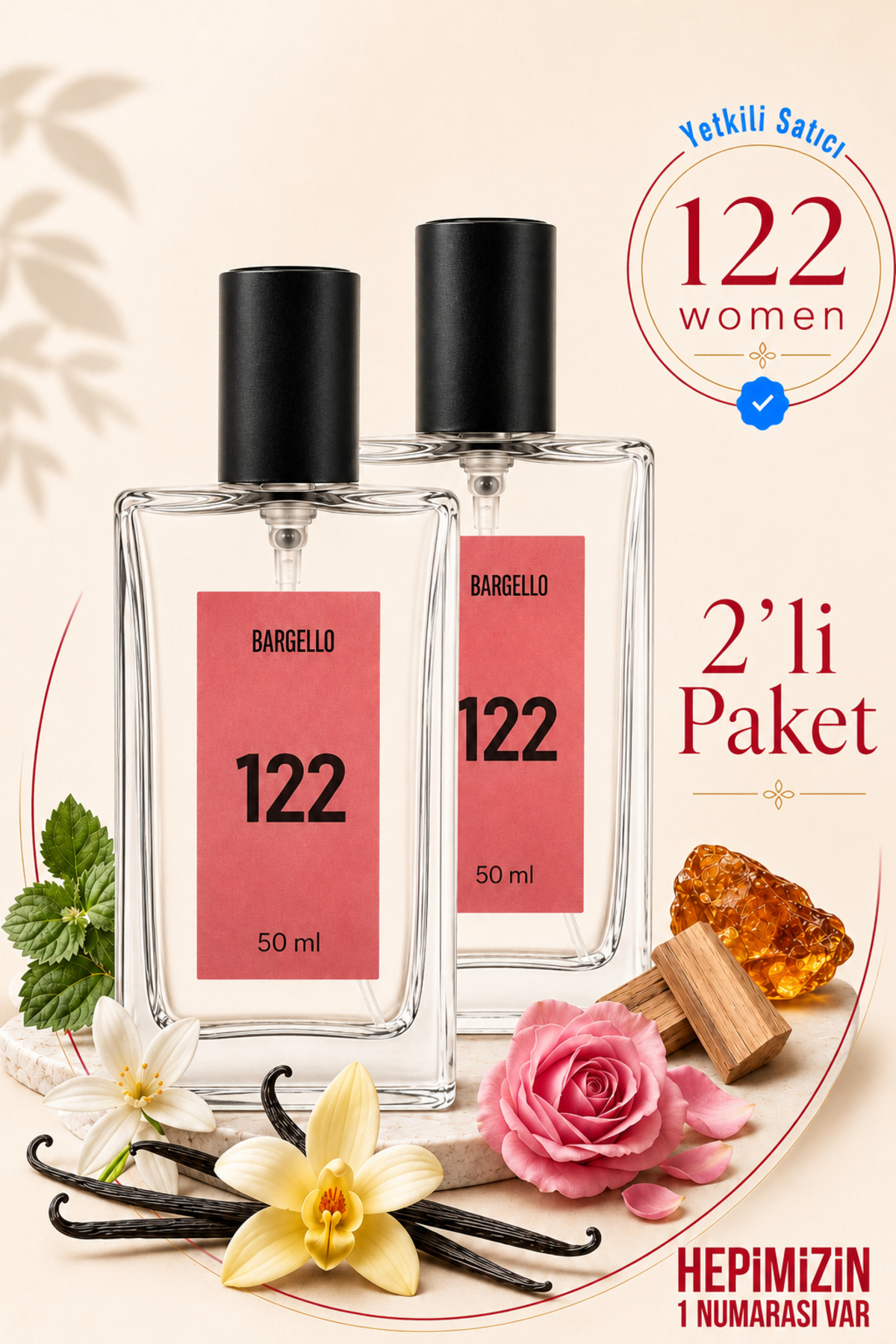 Bargello 122x2(2ADET) Kadın Parfüm Oriental 50 ml Edp-BARGELLO 122 — TYC00364225050