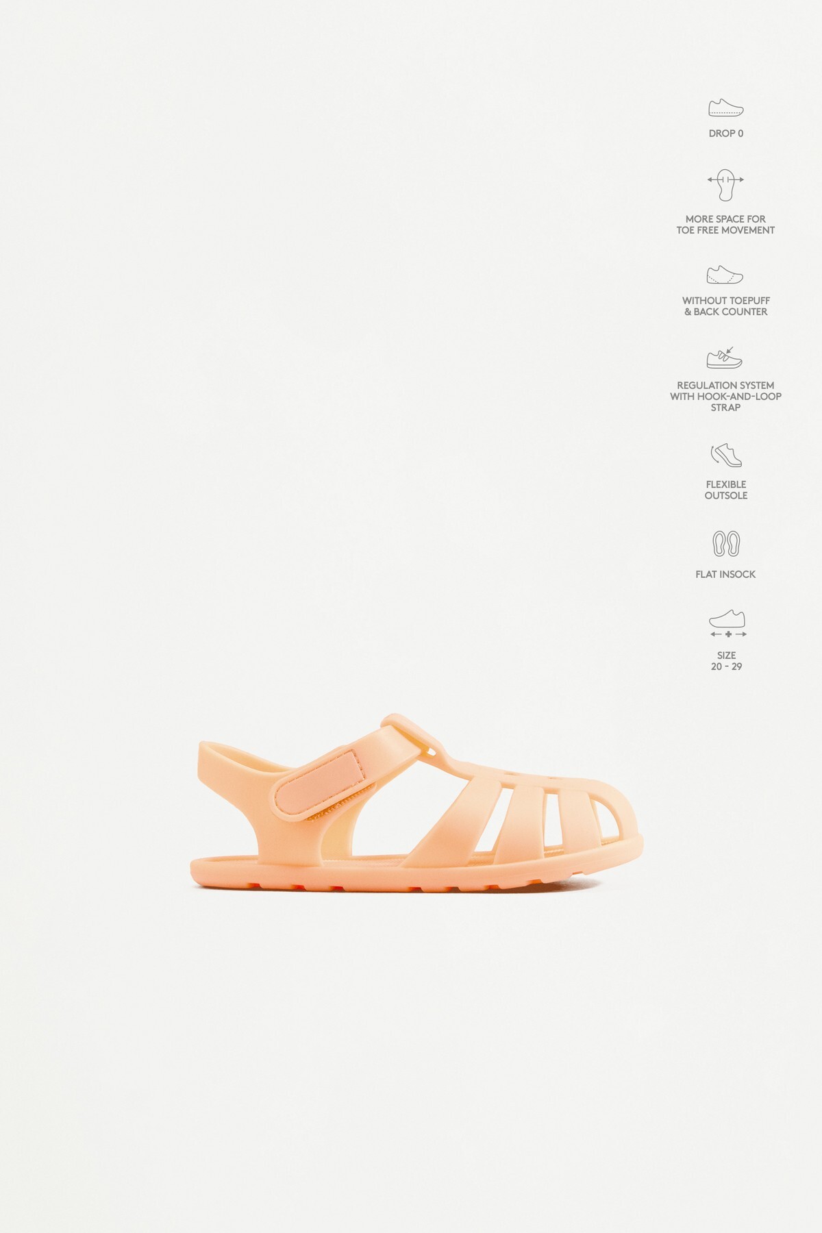 1_org_zoom صندل LEFTIES لفتیز بنددار BAREFOOT اورجینال - تصویر 1