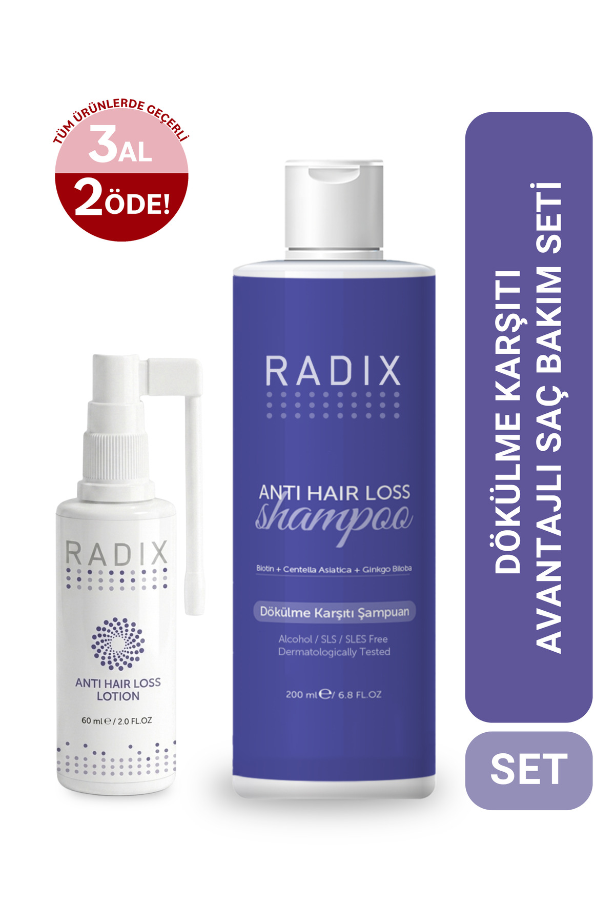 İkili Dökülme Karşıtı Set - Dökülme Karşıtı Serum Sprey 60ML ve Şampuan 200ML — 116 04 003004 — تصویر 8 از 8