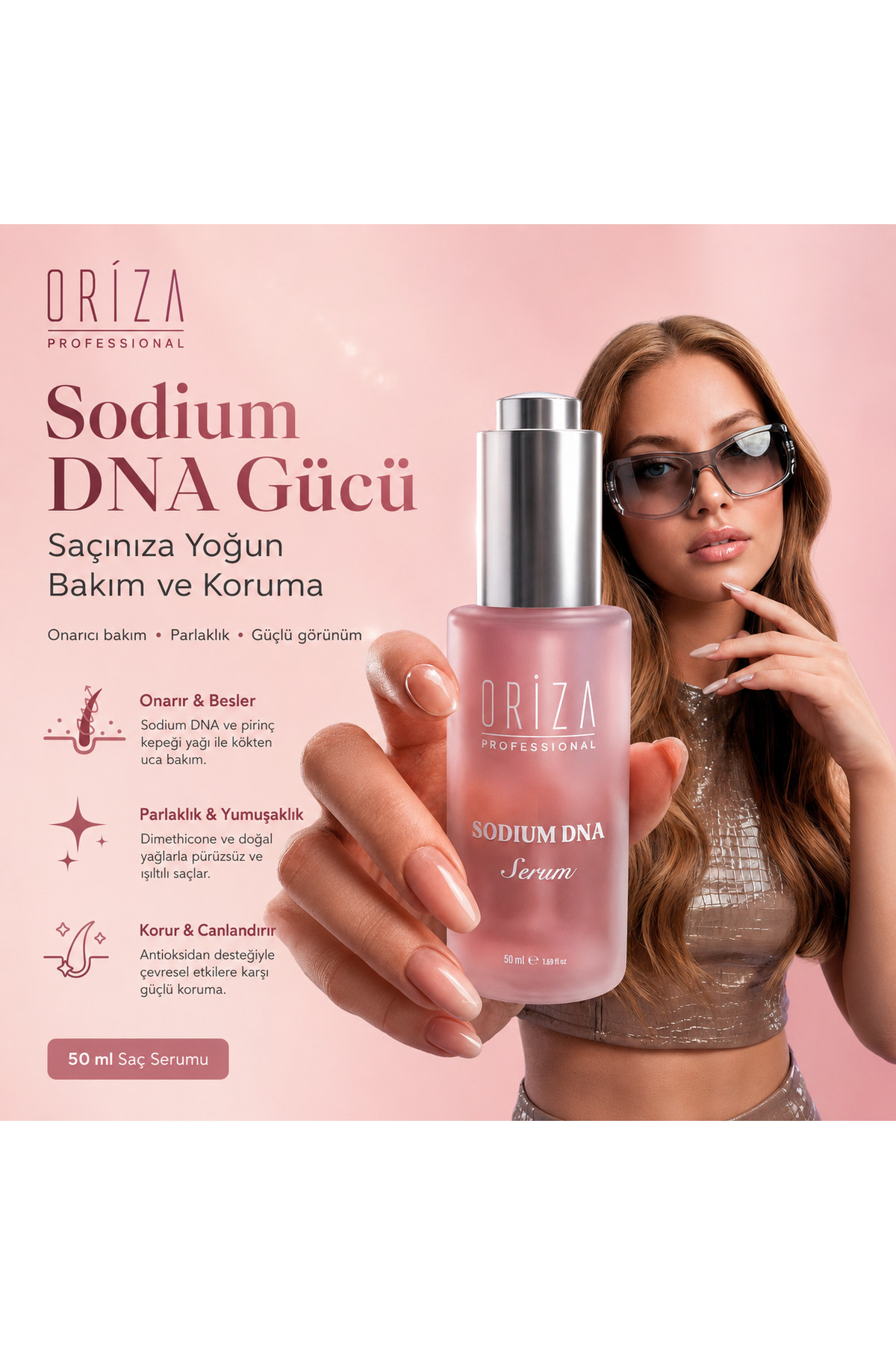 oriza Sodium DNA Serisi Saç Serumu | Onarıcı ve Güçlendirici Bakım — ORZ-DNA-SERUM