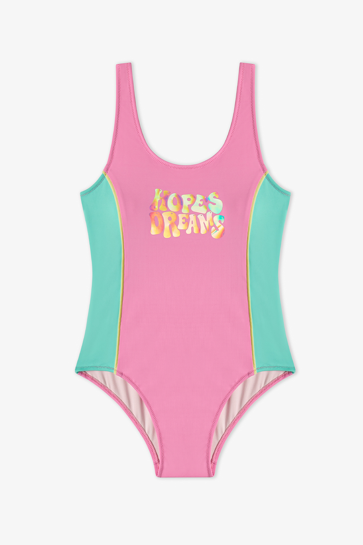 Light Pink Young Girl Beauty Sports Swimwear