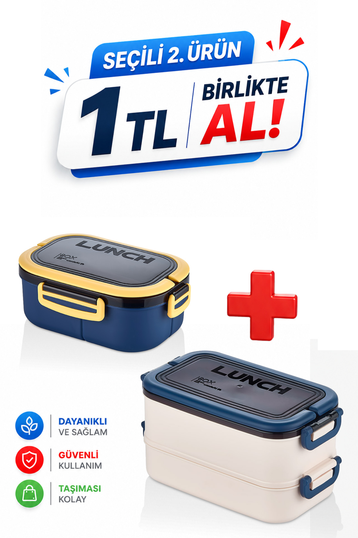 2 Tier Portable Dinnerware Lunch Box Diet Lunch Box Storage Container Travel Bowl with Fork Spoon