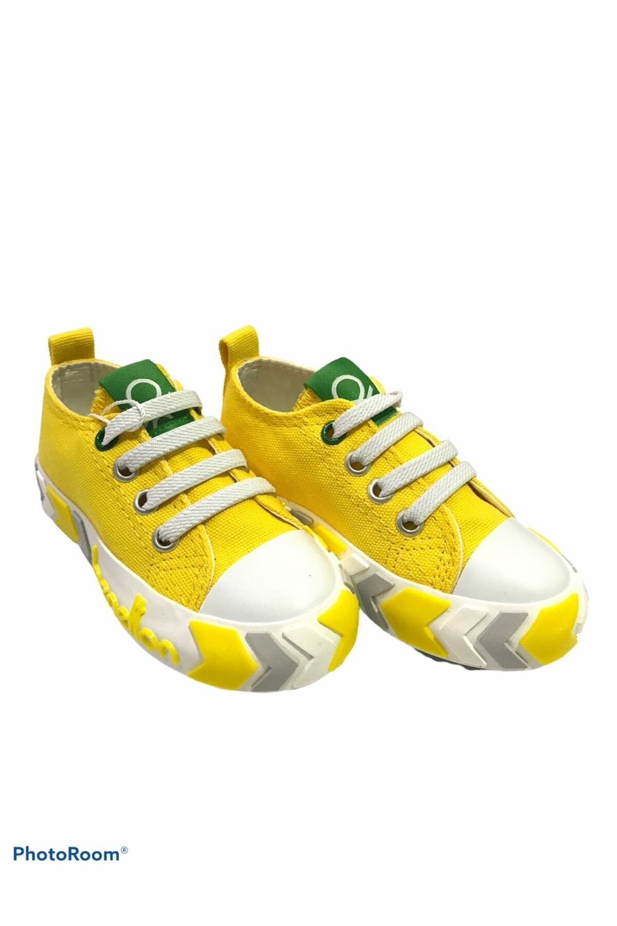 1_org_zoom کفش Benetton اسپرت زرد اورجینال - تصویر 1