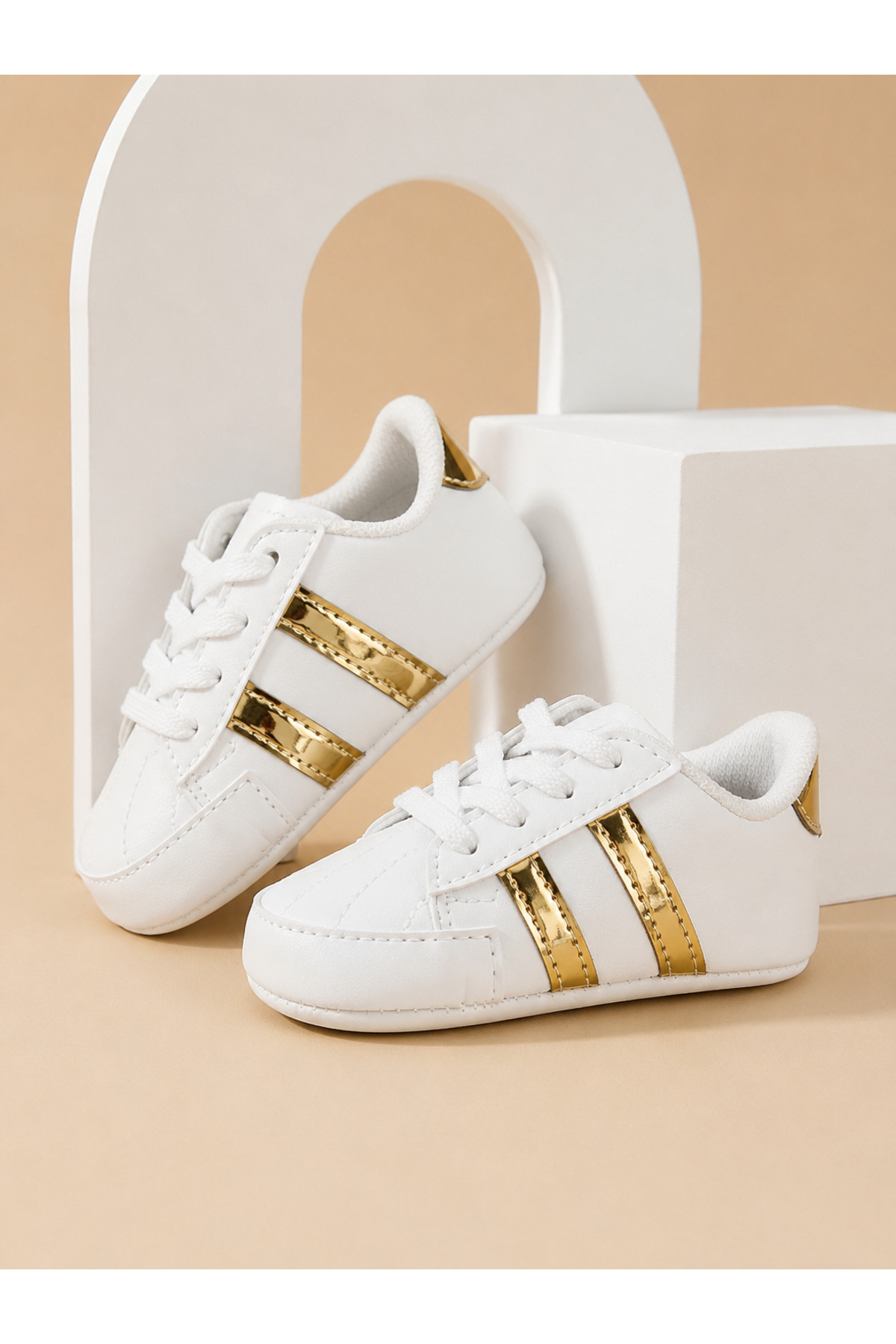 Stylish Striped Baby Girl Shoes 18-19