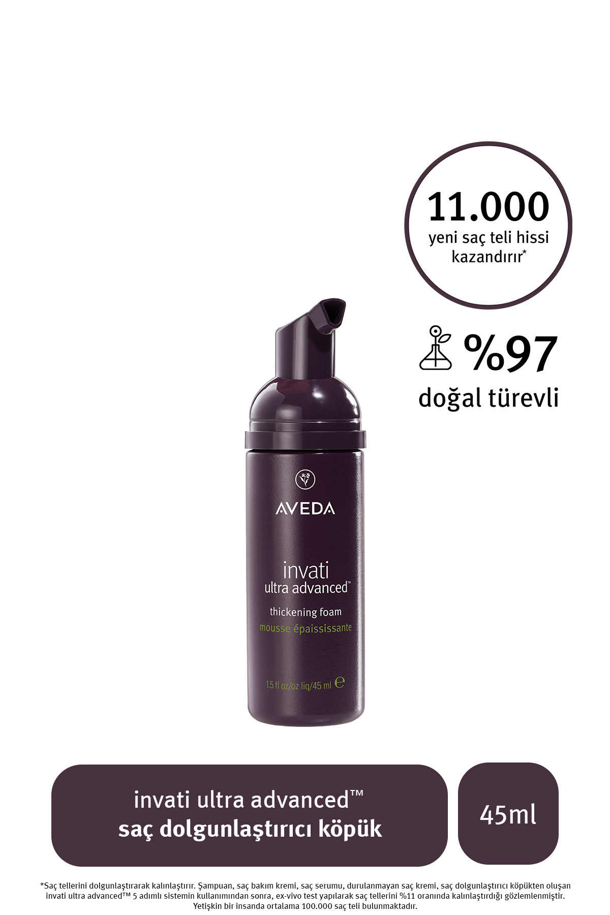Aveda invati ultra advanced saç dolgunlaştırıcı köpük 45ml — TYCLW0NPLN172804537070012