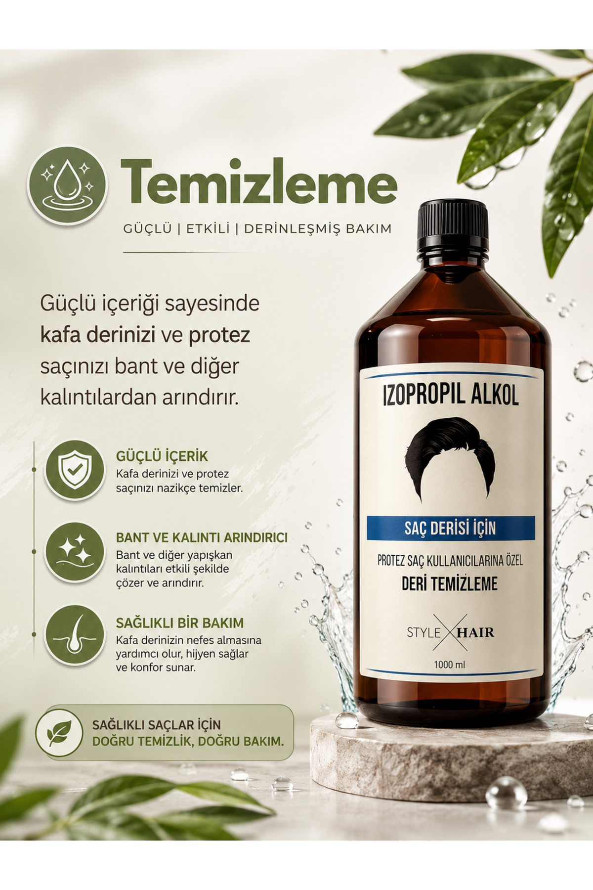 Style Hair İzopropil Alkol 500 ml — STYLEHAIRIZO500 — تصویر 5 از 6