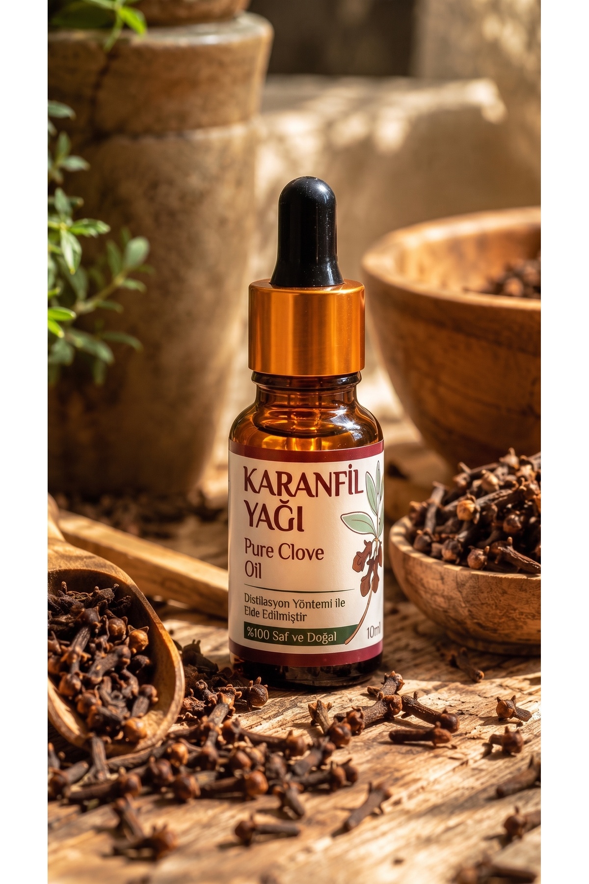 روغن ضروری میخک ۱۰ میلی‌لیتر / ۱۰۰٪ خالص و طبیعی / روغن میخک — A1-Karanfil-yag-10 — تصویر 4 از 8