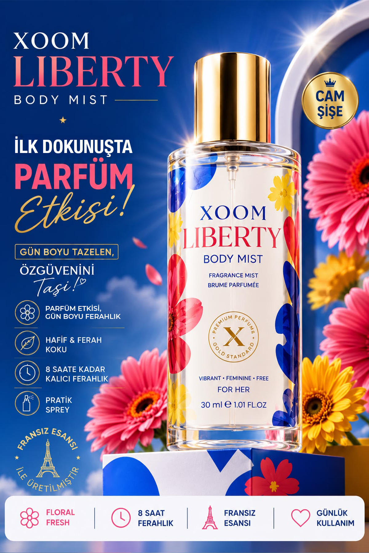 XOOM Liberty Body Mist 30 ML - Gün Boyu Tazelik