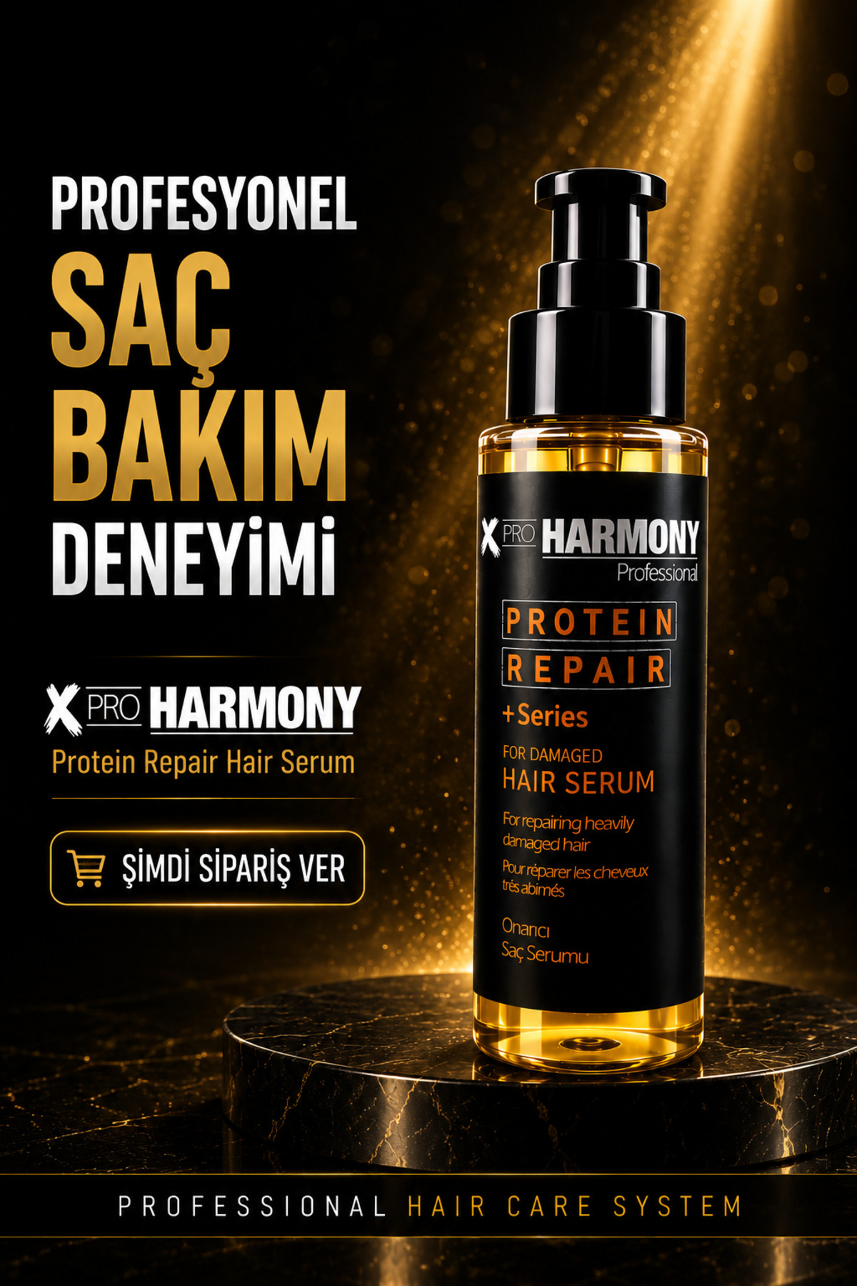سرم مو ترمیم کننده پروتئینه XPRO Harmony + سری مخصوص موهای آسیب دیده ۱۰۰ میلی لیتر — XPH-8682887911321 — تصویر 8 از 8