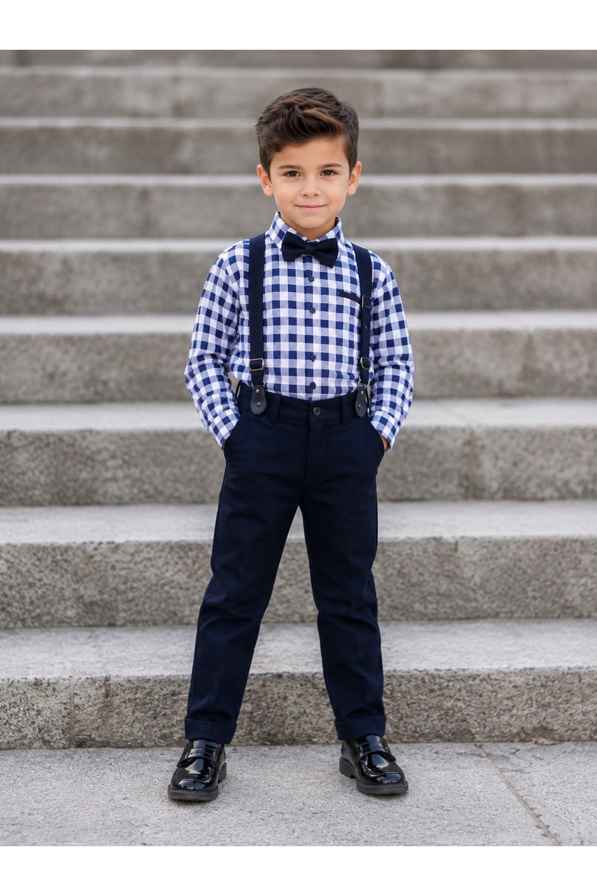 STRIPED NAVY BLUE