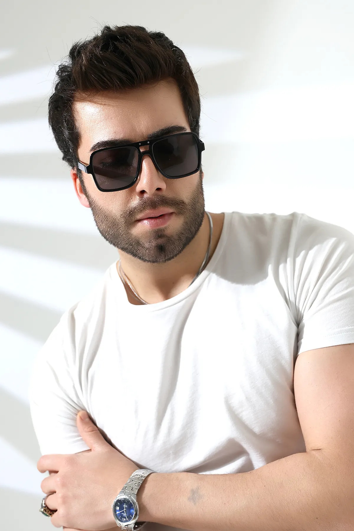 Lozzo Unisex Siyah Retro UV400 Güneş Gözlüğü 23011 C2 - Fiyatı