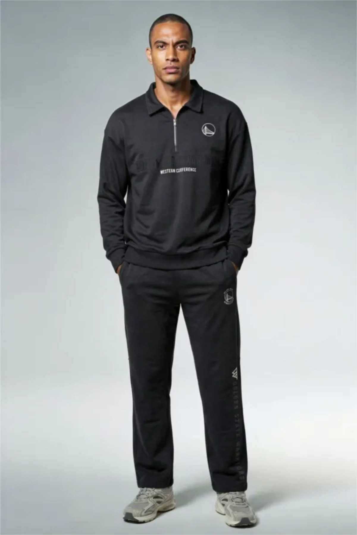 DeFacto NBA Golden State Warrıors Relax Fit Skuba Dalgıç Kumaş Jogger F6994AX26SP görsel 3