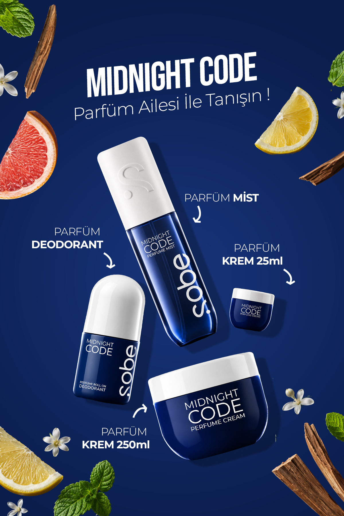 Parfümlü Nemlendirici Krem Midnight Code Erkek 25 ml — SBCR-005 — تصویر 5 از 5
