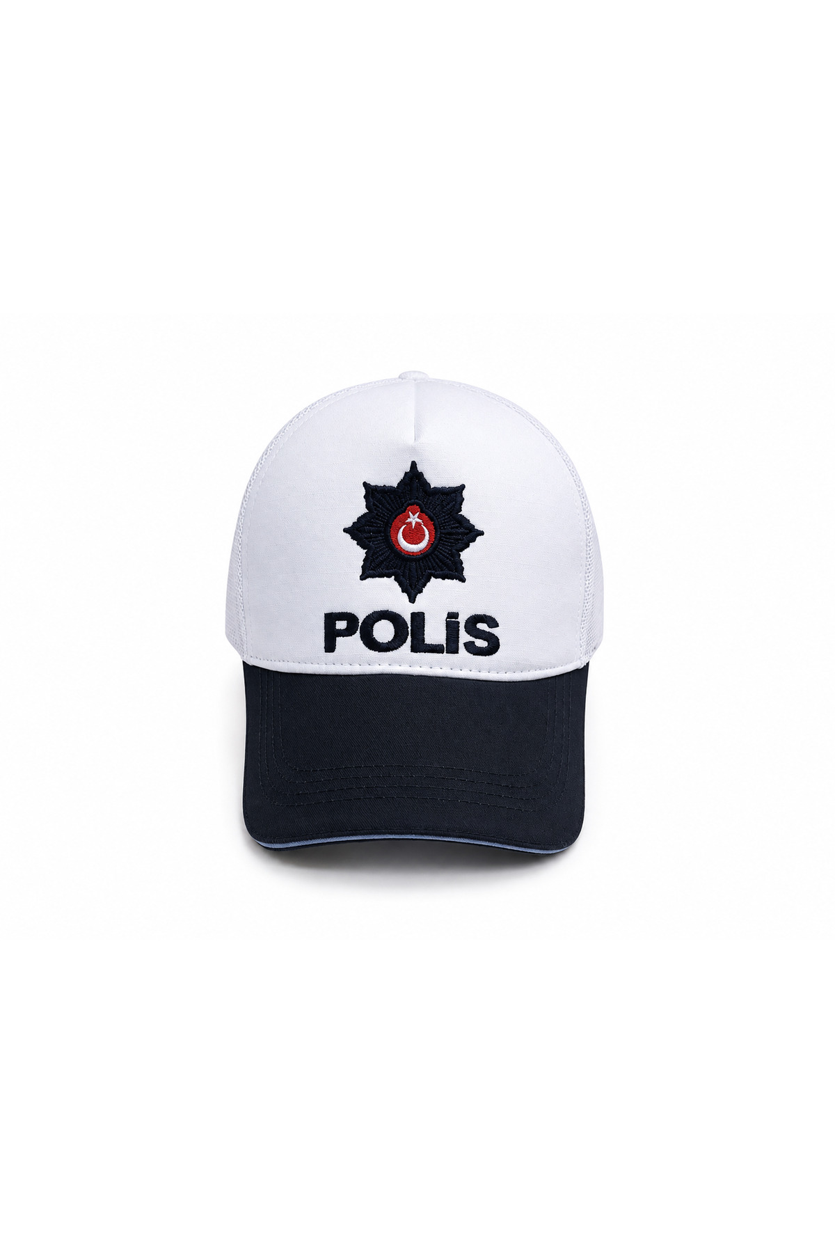 ÖZDEMİR ŞAPKA POLİS YAZLIK TRAFİK MAVİ ŞERİTLİ görsel 4