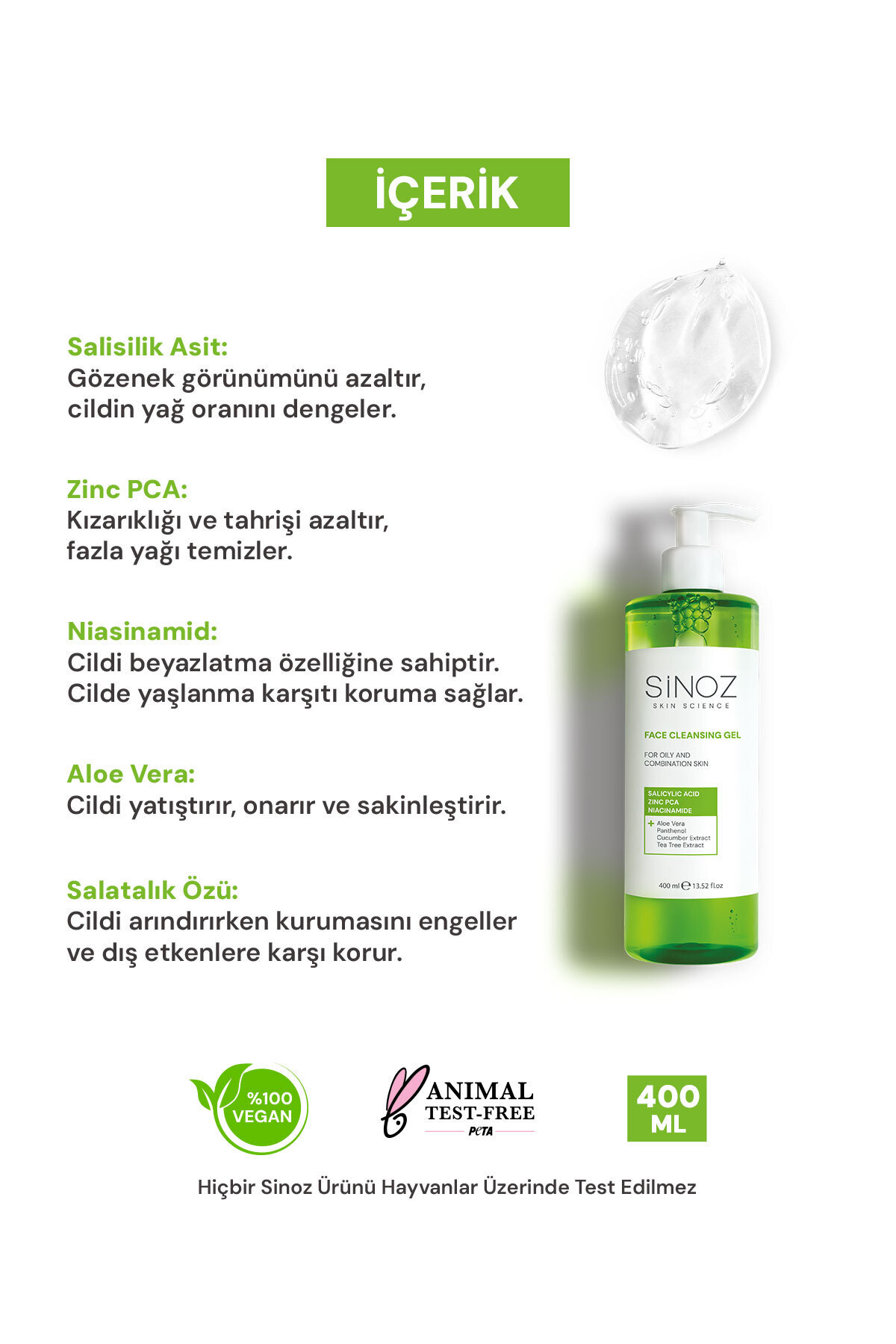 Yağlı ve Karma Ciltler İçin Sebum Dengeleyici Yüz Temizleme Jeli 400 ml — ST9220 — تصویر 4 از 7