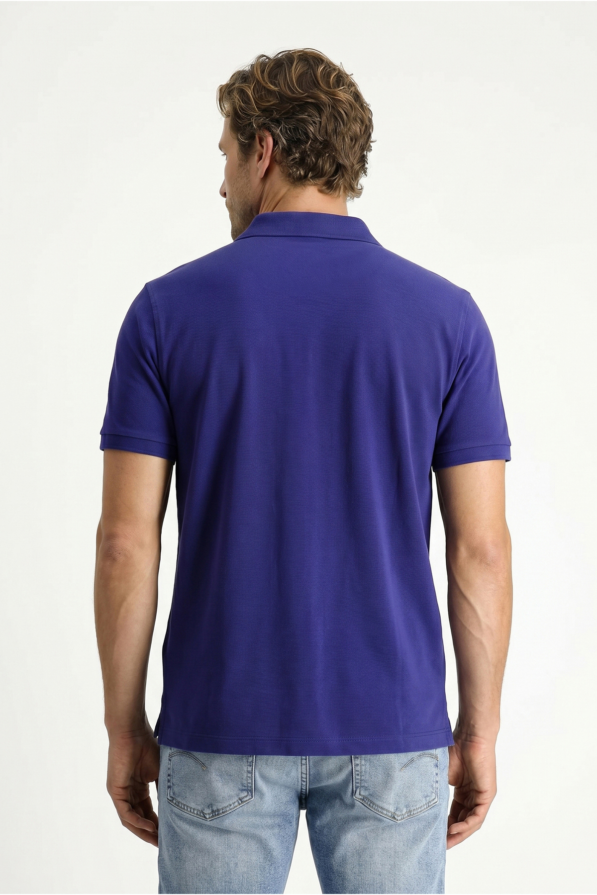 Kiğılı Polo Yaka Regular Fit Nakışlı Pamuk Tişört görsel 3