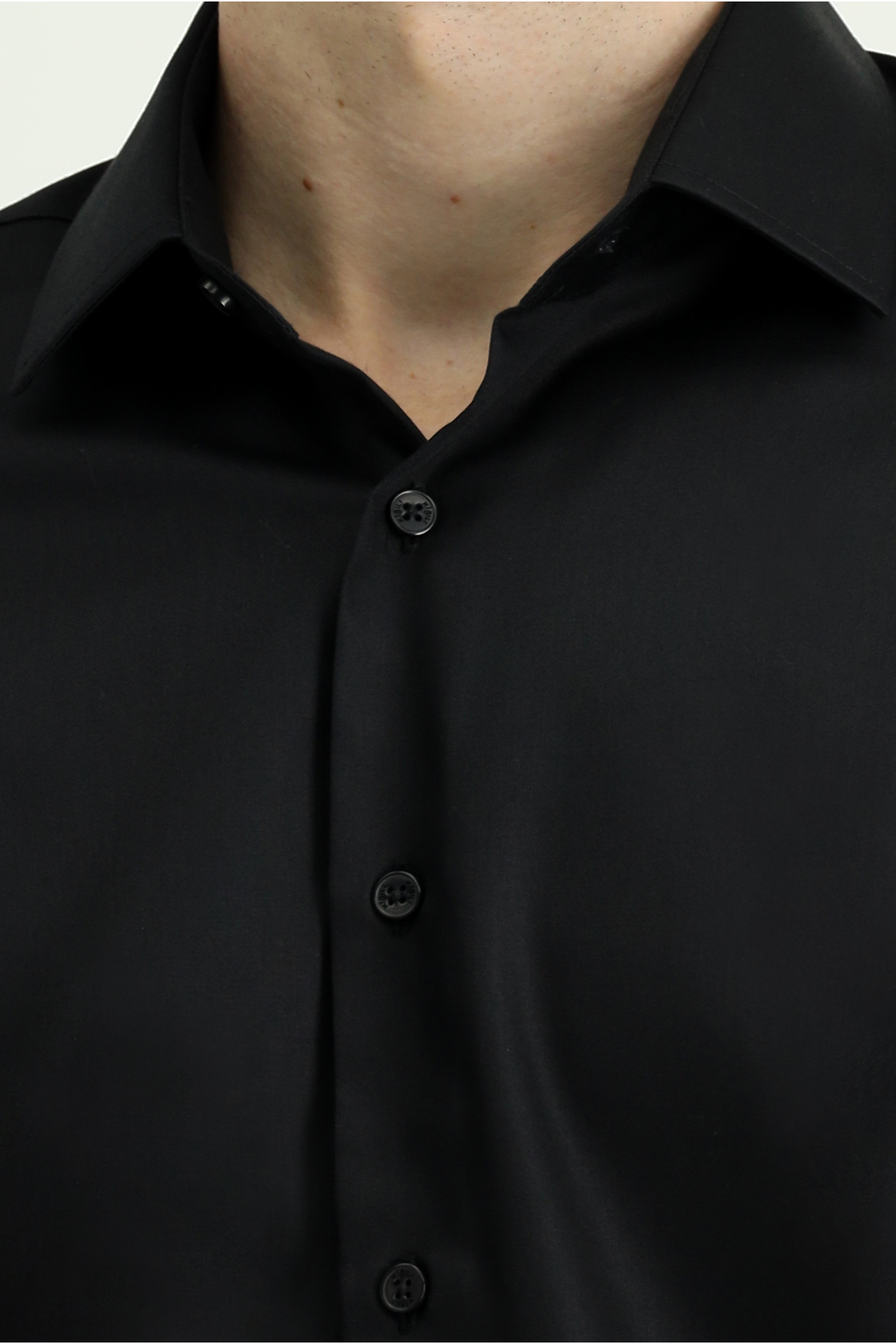 Uzun Kol Slim Fit Dar Kesim Non Iron Klasik Pamuklu Gömlek — سفید TYCUZB2R3N168873081029752 — تصویر 7 از 7