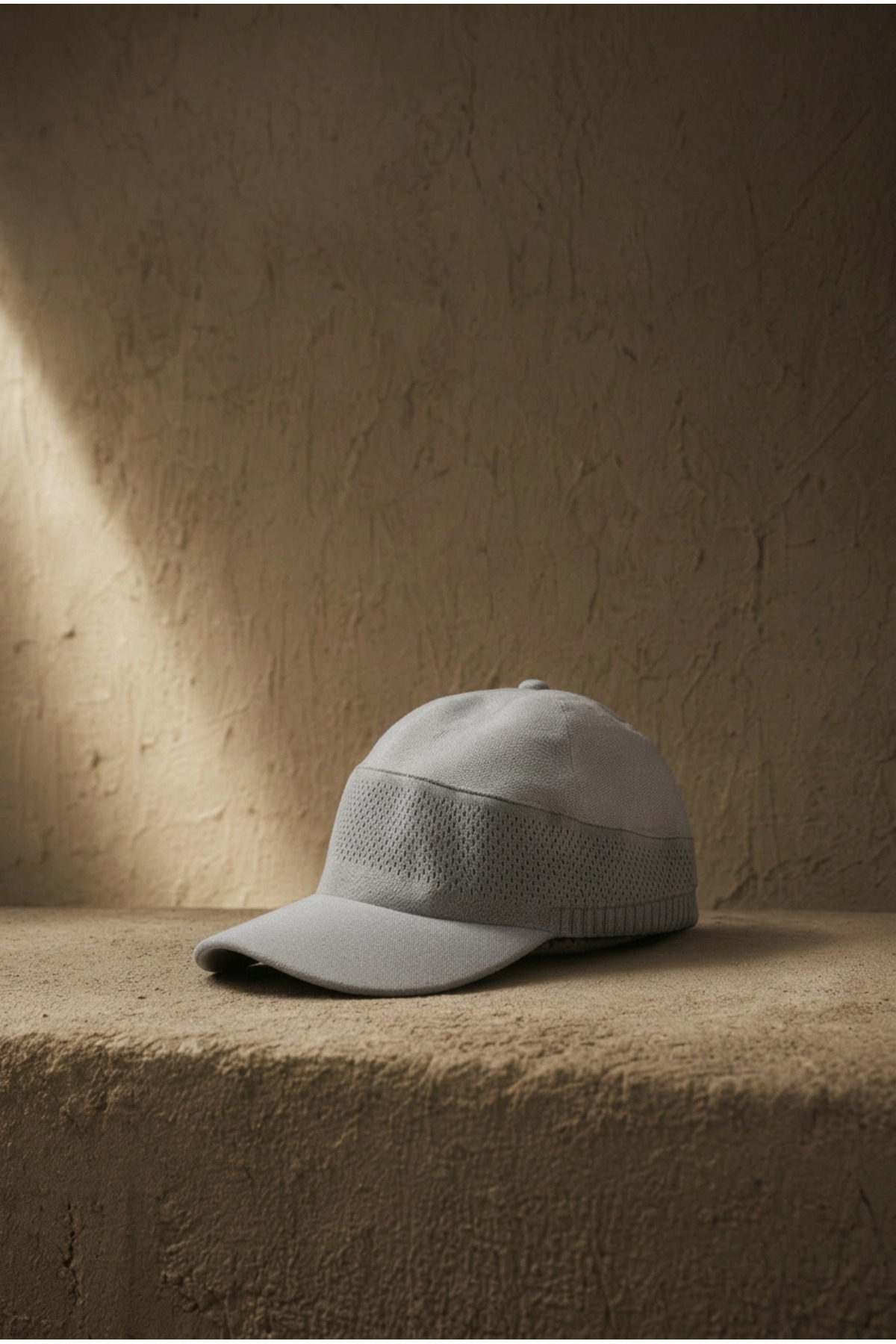 OnMyHead Unisex Spor Fileli Merserize Tenis Şapkası Yazlık Gri