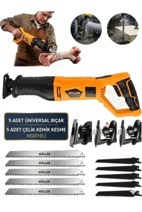 Pro Müller Alman XR 9000 6 Kademe Devir Ayarli Bakir Sargili Kemik Kesme Tilk...