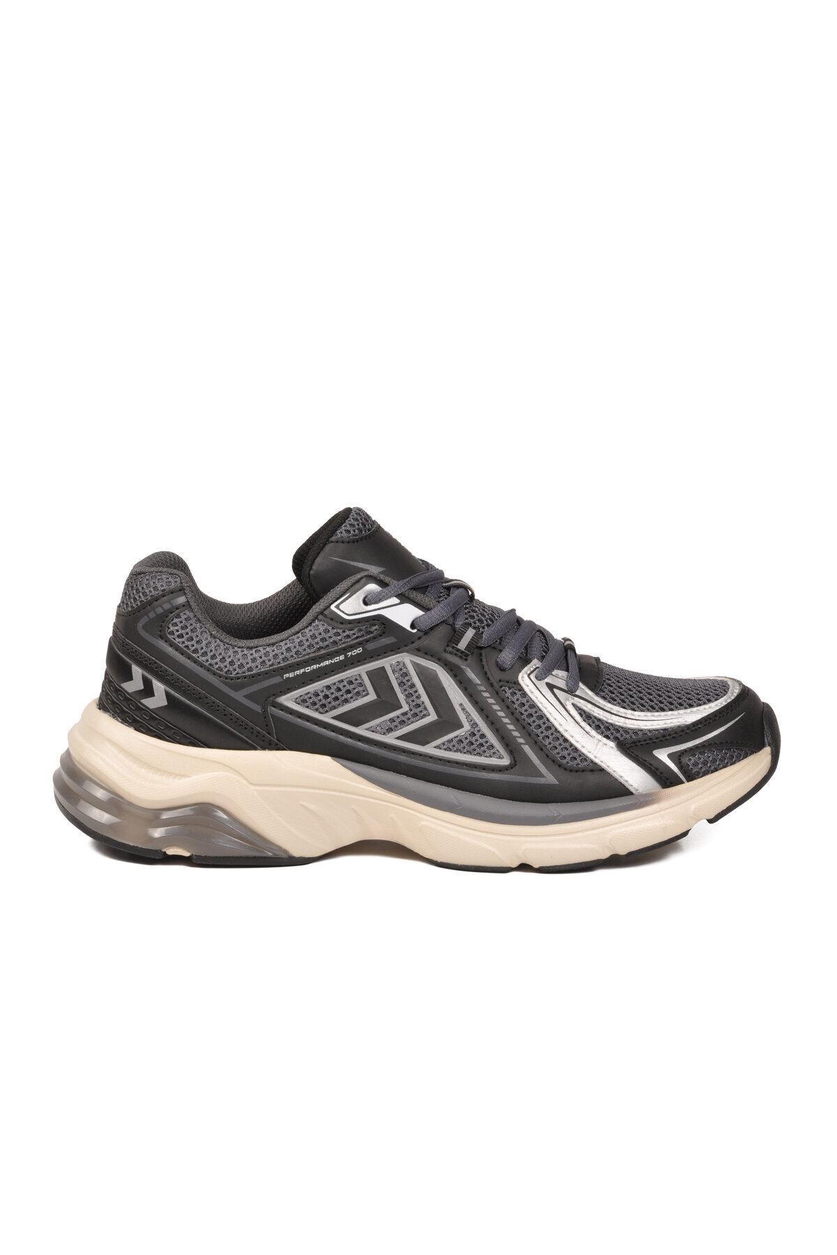 کفش ورزشی مشکی-خاکستری طرح‌دار یونیسکس HML 700 هامل کفش پیاده روی hummel
