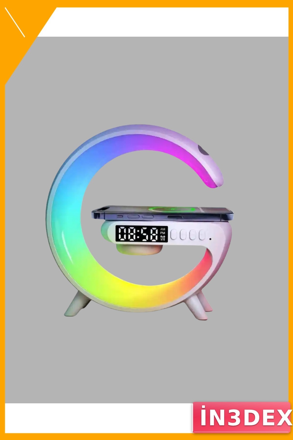 Gündoğumu Alarmlı Akıllı Uyku Lambası RGB Müzik Çalar Kablosuz Şarj