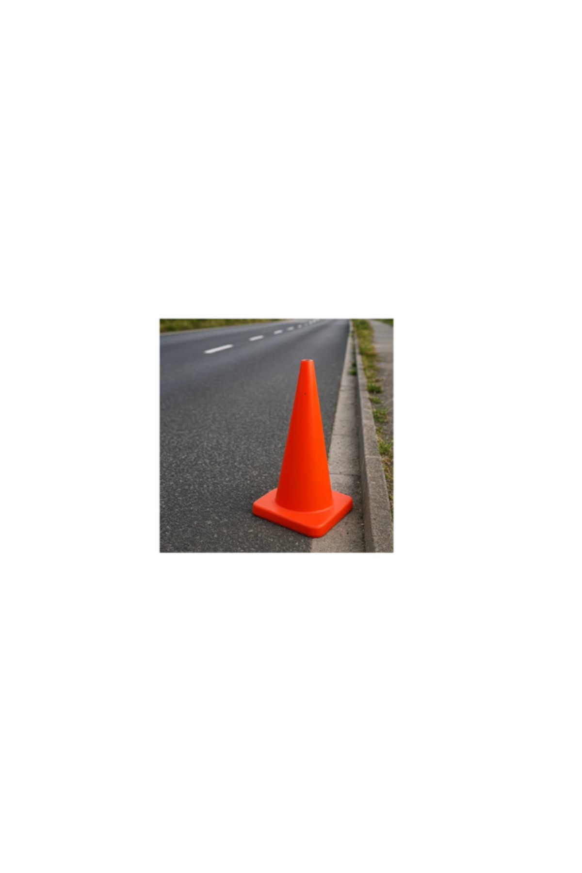 Pvc Trafik Konisi | Reflektifsiz 75 cm 2