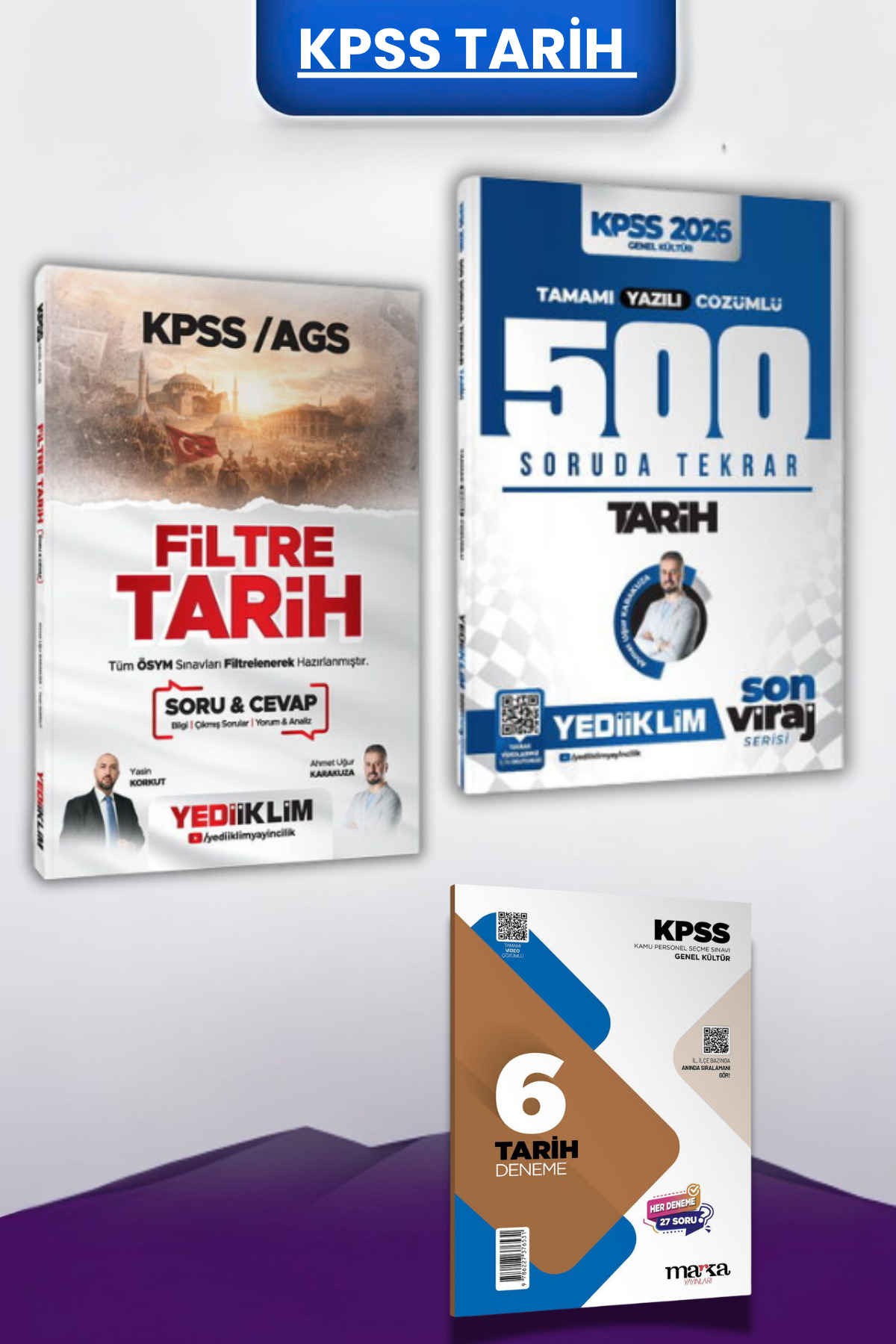 Yediiklim Yayınları 2026 KPSS AGS Son Viraj Serisi Tarih Tamamı