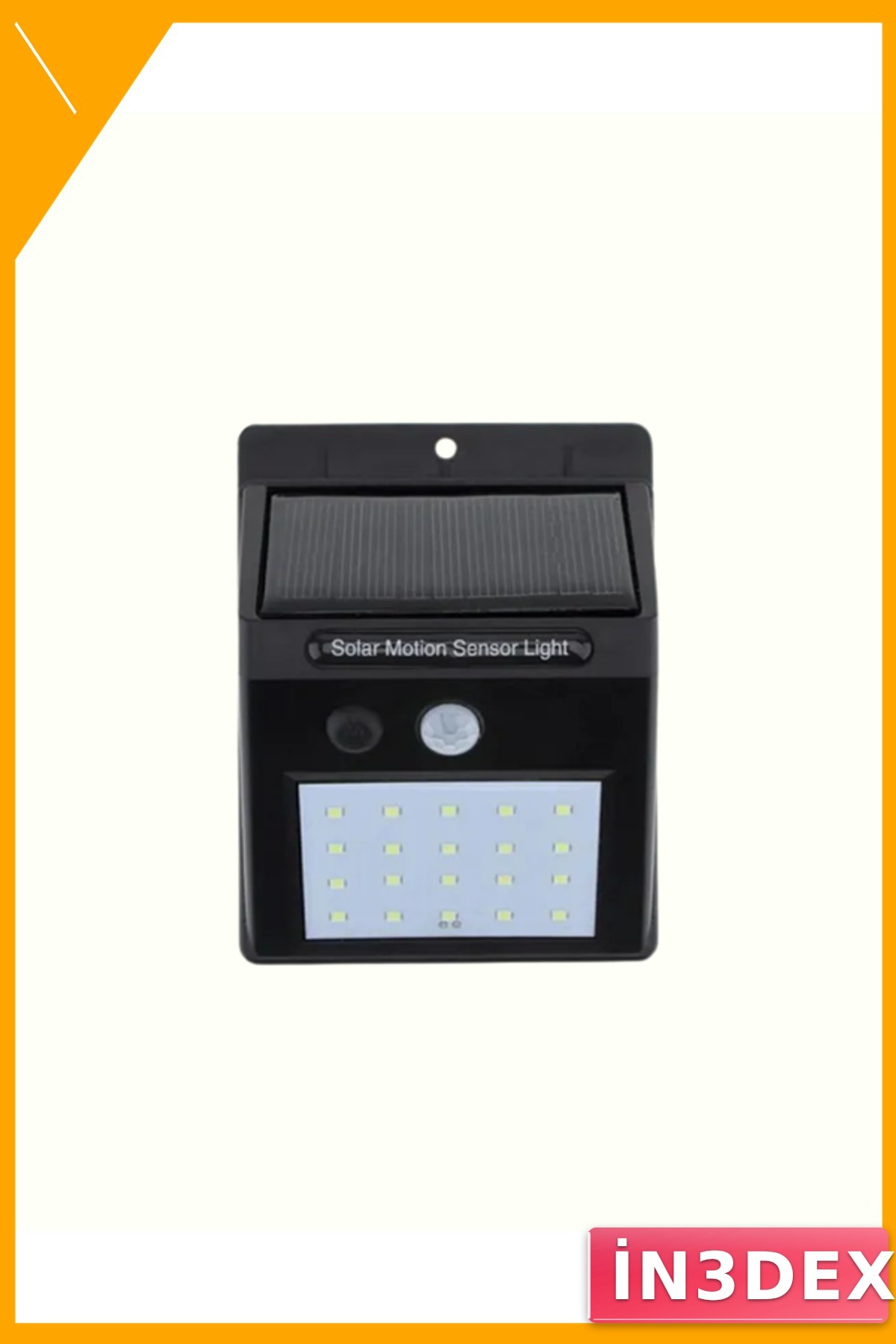 Hareket Sensörlü Solar Duvar Lambası 20 LED Dış Mekan