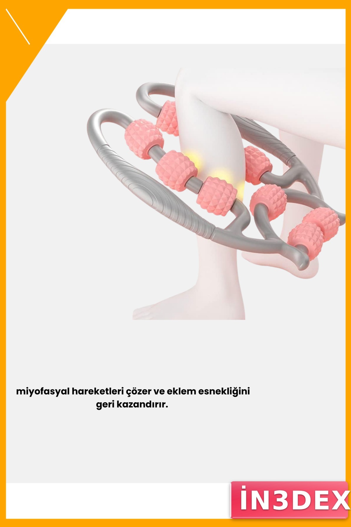 3D Masaj Başlıklı Vücut Masaj Rulosu vücut hassasiyetı Giderici