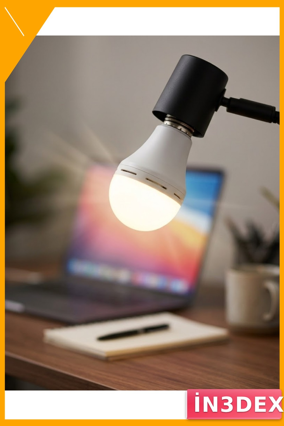 Şarjlı LED Ampul 35W 6500K Beyaz Işık Enerji Tasarruflu