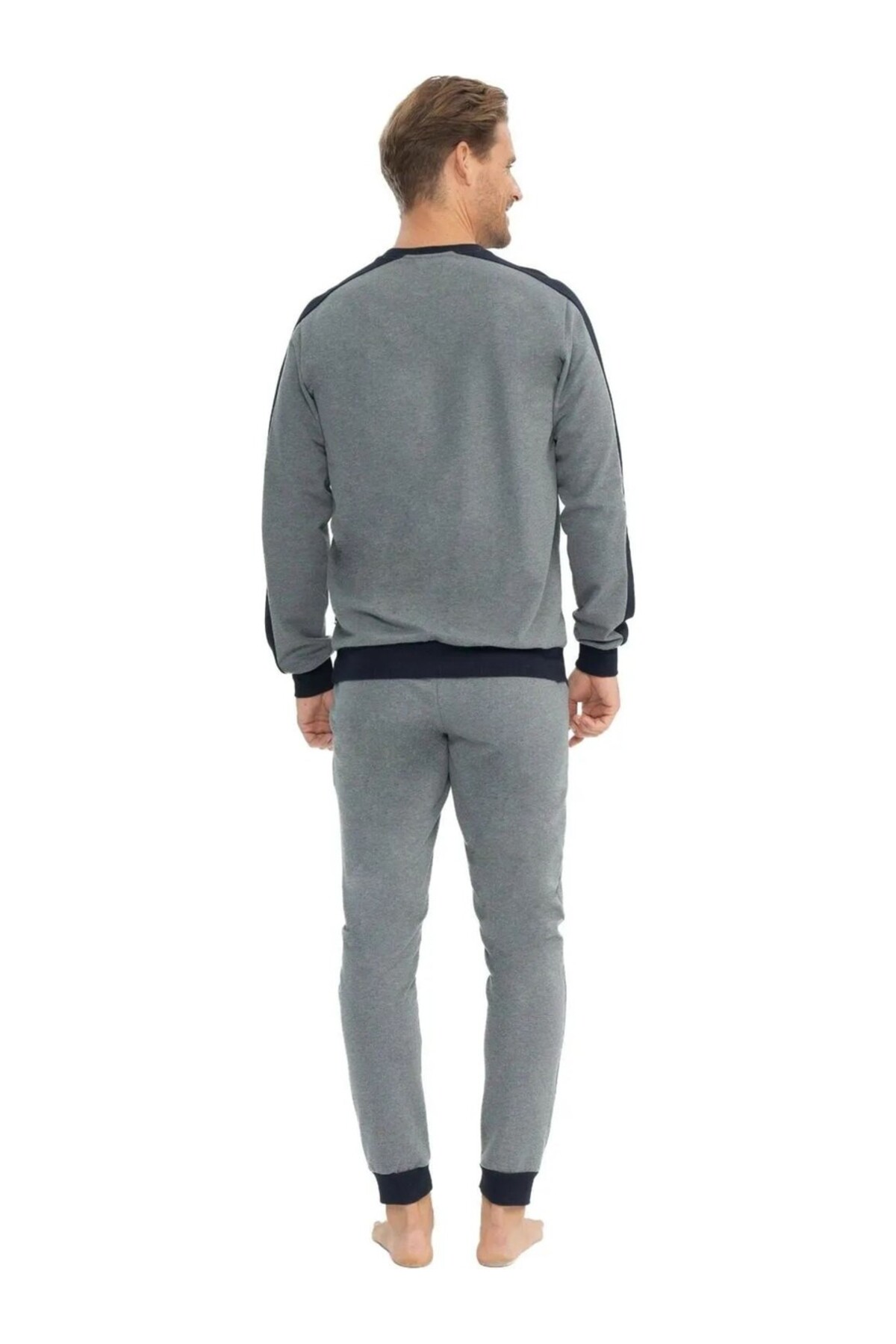 ست پیژامه و لباس خواب مردانه یقه هفت | یو اس پولو U.S. Polo Assn. 1081791 TR - تصویر 3